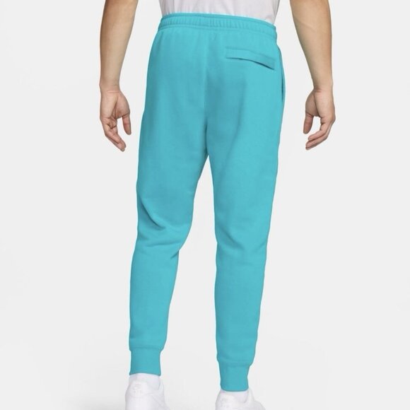 Nike Fleece Joggers Sz Large Mens Sportswear Club Sweatpants Dusty Cactus Teal - Picture 6 of 14